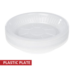 PLASTIC PLATE SET 18 CM
