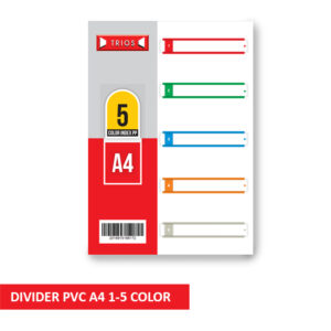 DIVIDER PVC A4 1-5 COLOR TRIOS