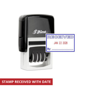 STAMP RECEIVED WITH DATE SHINY