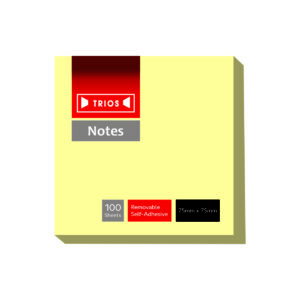 Stick Note Trios 3x3'' yellow (Pkt=12Pcs)