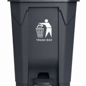 DUSTBIN PVC WITH PEDAL GREY 30LTR